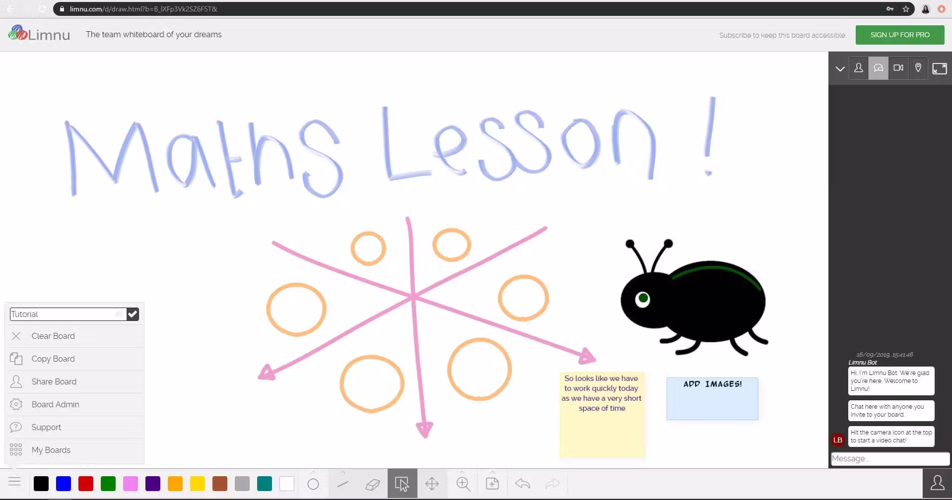 Limnu — онлайн-дошка для співпраці